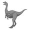 Allosaurus icon monochrome