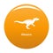 Allosaurus icon orange