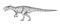 Allosaurus illustration, drawing, engraving, ink, line art, vector