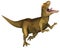 Allosaurus Prehistoric Dinosaur Illustration Isolated
