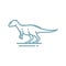 allosaurus. Vector illustration decorative design