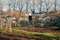 Allotment in the cold winter