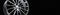 an alloy wheel banner fragment on a black background. mockup for the panorama site header