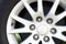 Alloy Wheel of Multi Purpose Vehicle family car.Close up of aluminium rim of luxury car wheel