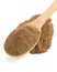 Allspice powder and wooden spoon