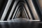 The allure of an empty cement tunnels abstract interior design