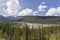 Alluvial plain in Muncho Lake Provincial Park