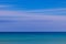 Alm blue seaside landscape background