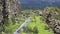 Almannagja gorge in Thingvellir national park, Iceland