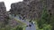 Almannagja gorge in Thingvellir national park, Iceland