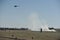 Almaty / Kazakhstan - 04.19.2012 : Helicopters take to the skies during a military tactical exercise