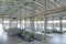 Almaty, Kazakhstan - 07.29.2019 : Warehouse for finished metal structures and metal mesh