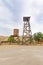 Almeria, Andalusia / Spain - September 20, 2019: Railway depot of the 19th century. Mini Hollywood Amusement Park in the Tabernas