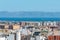 ALMERIA, SPAIN - 23 FEBRUARY 2024 Landscape of the city of Almeria from the hill of Cerro de San Cristobal, located in the