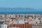 ALMERIA, SPAIN - 23 FEBRUARY 2024 Landscape of the city of Almeria from the hill of Cerro de San Cristobal, located in the