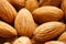 Almond. Almonds macro. Almonds background. Almond nuts