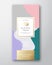 Almond Chocolate Label. Abstract Vector Packaging Design Layout with Soft Realistic Shadows. Modern Typography, Hand