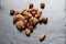 almond and hazelnut nuts