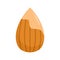 Almond icon, flat style