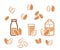 Almond icon vector illustration