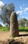 Almond menhir, menhir dos Almendres, Alentejo, Portugal, Southern Europe