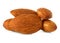 Almonds close-up