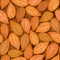 Almonds seamless background