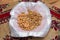 Almonds and walnuts in a bowl . Cleaned almonds and walnuts inside the bowl . Assorted nuts on white, dry fruits, mix almond,