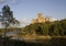 Almourol Castle at Sunset