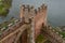 Almourol Templar castle, located in an islet in the Tagus tiver, central Portugal