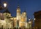 Almudena cathedral madrid in night