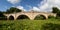 Alnwick castle and its Lion Bridge