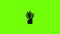Aloe cactus pot icon animation