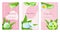 Aloe vera cosmetics poster, vertical banner template on pink background for cosmetic natural beauty product. Vector