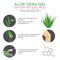 Aloe Vera gel. Skin tonic anti aging effects.