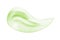 Aloe vera gel smear smudge swatch isolated on white background. Cosmetic serum, alcohol gel, hand sanitizer sample