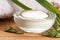 Aloe vera - leaves and face cream