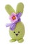 Aloha green handmade easter bunny