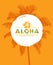 Aloha Hawaii Creative Summer Beach Tropical Vector Design Element