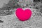 Alone heart : color heart from background.