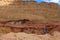 Alone hiker on scenic trek in Negev desert