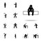 alone, lonely icon. Negative Character icons universal set for web and mobile