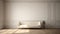 alone luxury classic sofa in empty room. - Generative ai