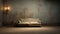 alone luxury classic sofa in empty room. - Generative ai