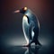 Alone Penguin cinematic image Generative AI