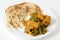 Aloo capsicum curry and paratha