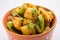 Aloo shimla mirch sabji or dry Potato Capsicum curry is an indian main course recipe