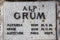 Alp grum plate