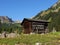 Alp hut in the Raetikon mountains