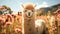 Alpaca camel sunset portrait rural scene grass livestock sand adventure